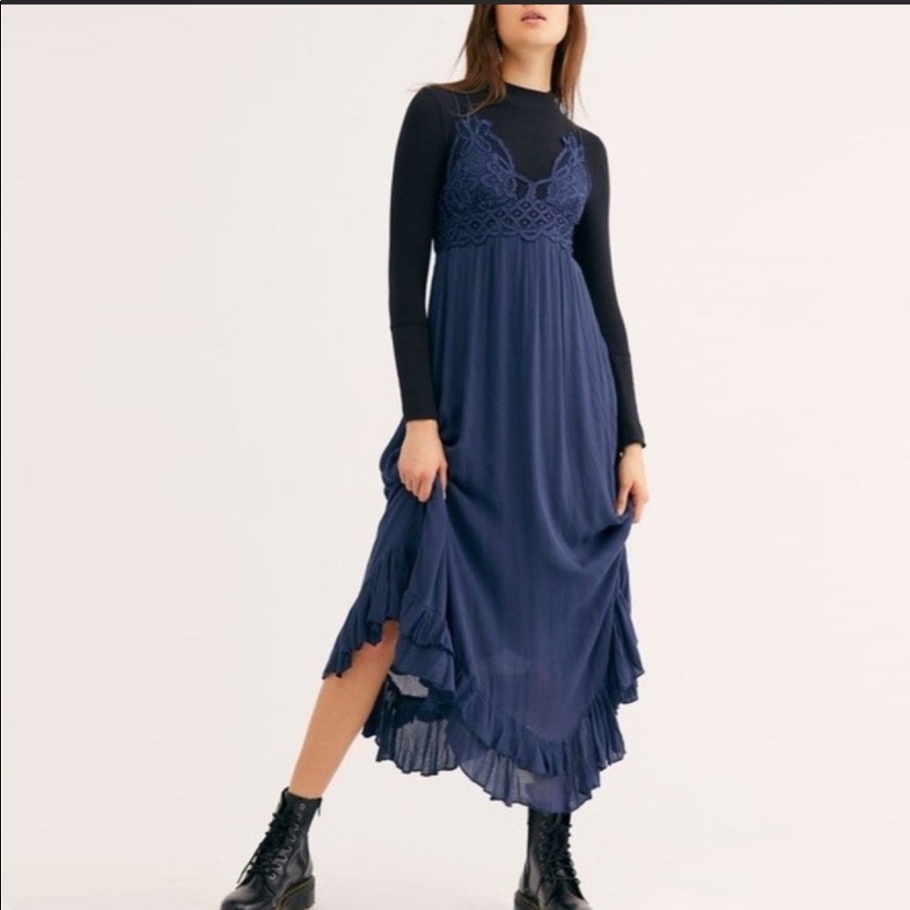 NWOT Free people One Adella Maxi Slip